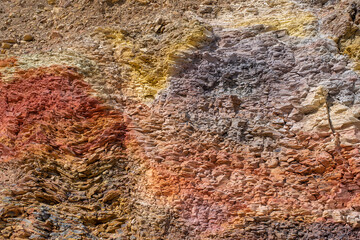 bright natural wall of minerals