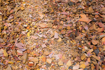 crushed rocks rock oil shale