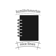 notebook simple vector icon. notebook isolated icon