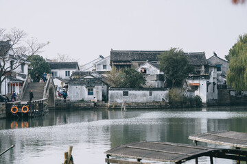 
Scenery of the ancient town of Jinxi in Suzhou, Jiangsu Province, China, a typical Chinese water town in the south of the Yangtze River