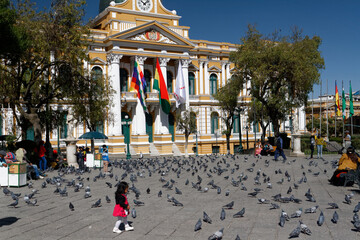 Plaza de Armas w La Paz © Miroslaw