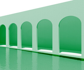 green arch simple 3d image 2