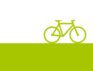 Fahrrad - Hintergrund Vorlage grün weiß