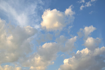 blue sky with clouds
