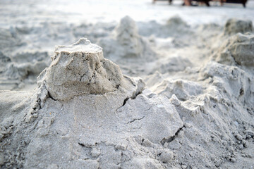 sand castle on the beach