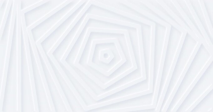 4k abstract light white diamond shapes with soft shadow. 3d clean embossed art background. Pure female basic animated cover. Universal elegant minimal BG pattern. Halftone digital social media frames