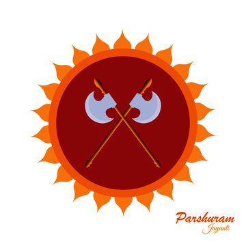 Vector illustration of Lord Parshuram Jayanti.