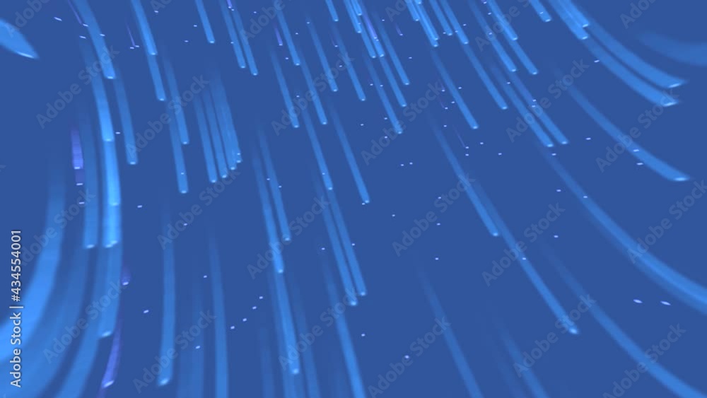 Poster colored background of cosmic flow of lines. motion. moving stream of colored lines and sparkles. sim