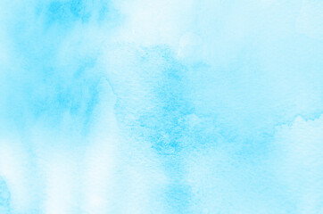 Abstract blue watercolor background texture
