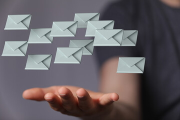 Network Communications with email symbol.