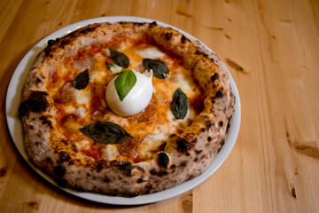 preparation of various Italian pizza