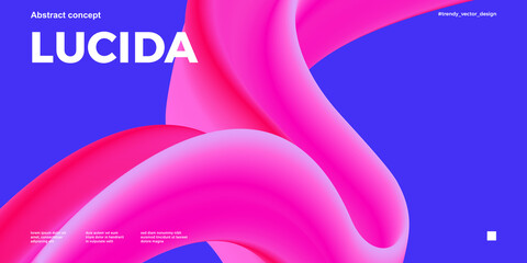 Trendy design template with fluid and liquid shapes. Abstract gradient backgrounds. Applicable for covers, websites, flyers, presentations, banners. Vector illustration.