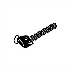 Chainsaw Icon, Chain Saw Icon, Tool Icon