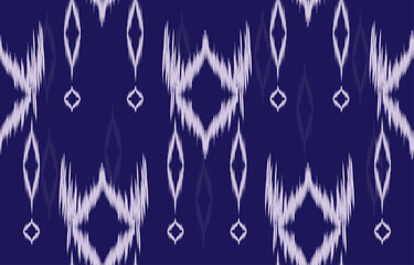 ikat fabric purple and white  seamless pattern background,