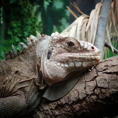 iguana on a tree