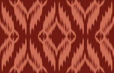 ikat fabric red and white  seamless pattern background,