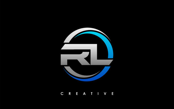 RL Letter Initial Logo Design Template Vector Illustration