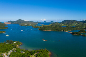 Top view of Sai kung island