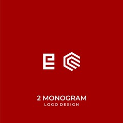 A clean, modern logo about the letters C and E designed with geometric lines.
EPS 10, Vector.