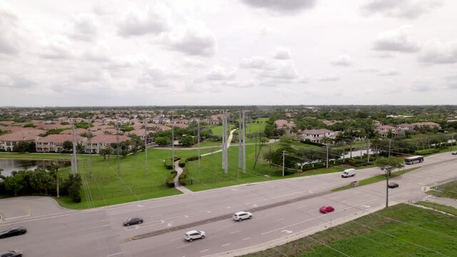 Aerial video Cooper City Central Trail FPL ROW