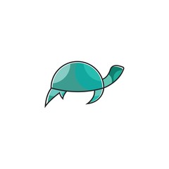 turtle animal cartoon icon image vector