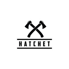 cross hatchet lumberjack woodworking logo design inspiration