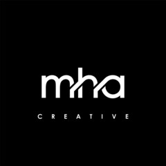 Fototapeta premium MHA Letter Initial Logo Design Template Vector Illustration