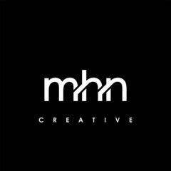 MHN Letter Initial Logo Design Template Vector Illustration