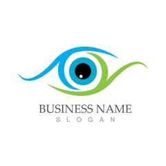 Eye Care vector logo design