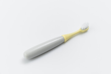 kids toothbrush on white background
