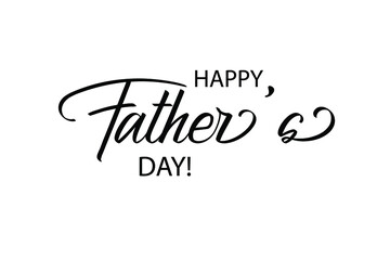 Vector Happy Father's Day greeting card.