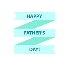 Vector Happy Father's Day greeting card.