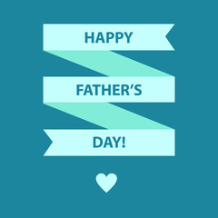 Vector Happy Father's Day greeting card.