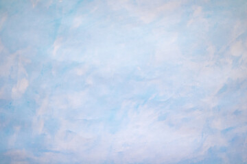 Blue azure hand-drawn background. Watercolor. Sky. Handmade. The texture is in the form of the sky.