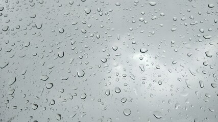 water drops on glass