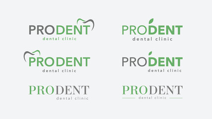 Logo for dental clinic. Modern logo. Vector