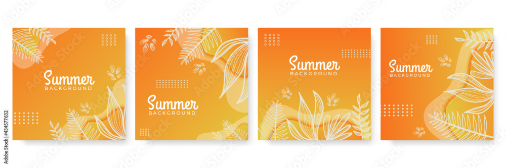 Poster vector set of colourful social media stories design templates, backgrounds with copy space for text 