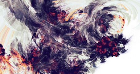 Artistic cool texture. Abstract color background. Fractal artwork for creative graphic design