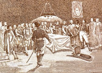 Triangle Symbol for Blind, Independence from Spain , 14 de Mayo de 1811, Portrait from Paraguay...