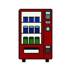 vending machines vector icon. vector illustration
