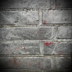 Hauswand Hintergrund silber rot Wand Fläche Backstein