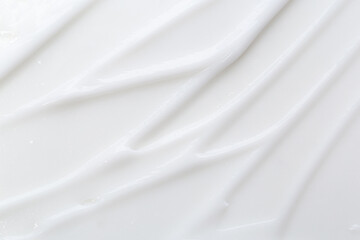 Fototapeta na wymiar Beauty cream texture. White lotion, moisturizer, skin care cosmetic product