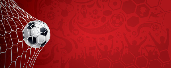 ARRIÈRE-PLAN FOOTBALL ROUGE © kazy