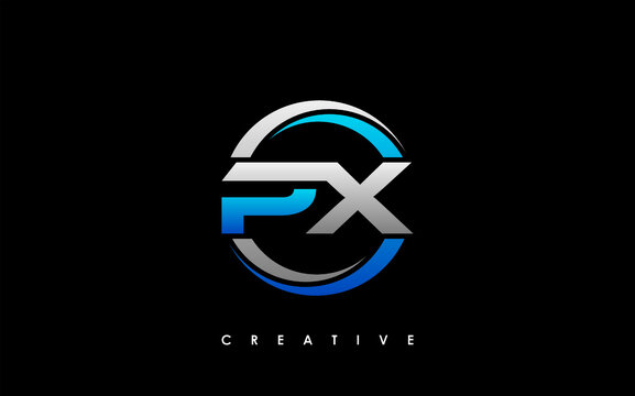 PX Letter Initial Logo Design Template Vector Illustration