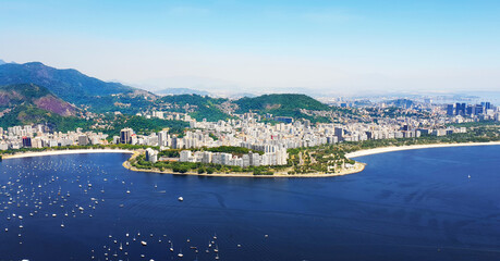 Naklejka na ściany i meble Aerial view of Rio de Janeiro, Brazil