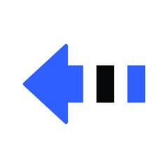 left arrow icon design