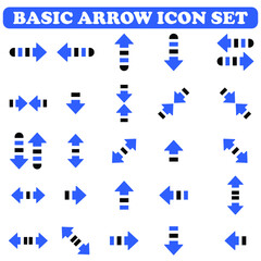 basic arrow icon set