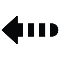 left arrow icon design