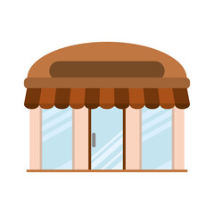 Isolated shop building icon Store structure Vector