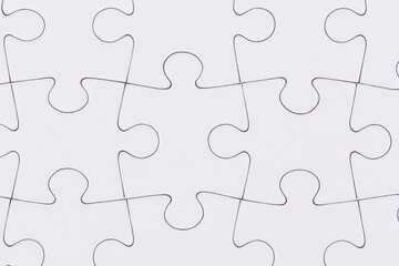 Fototapeta premium white jigsaw puzzle